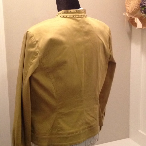 City Girl Lime studded Jacket - Picture 5 of 7